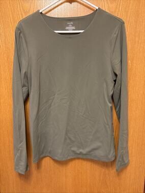 Nuuds Olive Green XL Fitted Long Sleeve Shirt